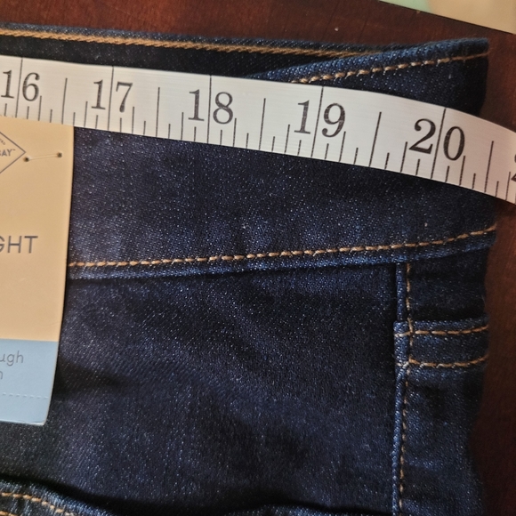 St. John's Bay Straight Leg Mid Rise Tummy Control Jeans - Picture 6 of 9